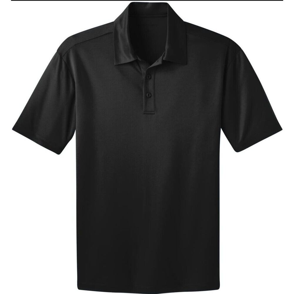 Port Authority Men's 2XL Silk Touch Performance Polo Shirt Black